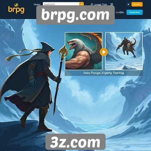 Recursos e funcionalidades do site brpg.com